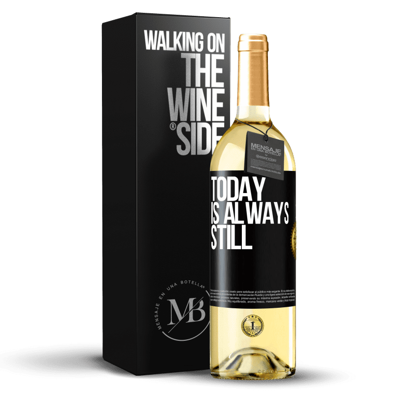 29,95 € Free Shipping | White Wine WHITE Edition Today is always still Black Label. Customizable label Young wine Harvest 2024 Verdejo