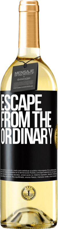 29,95 € Free Shipping | White Wine WHITE Edition Escape from the ordinary Black Label. Customizable label Young wine Harvest 2025 Verdejo