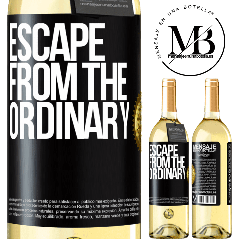 29,95 € Free Shipping | White Wine WHITE Edition Escape from the ordinary Black Label. Customizable label Young wine Harvest 2022 Verdejo