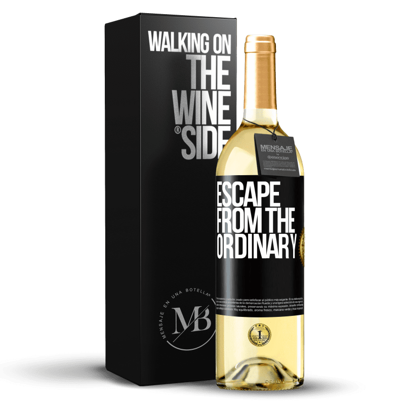 29,95 € Free Shipping | White Wine WHITE Edition Escape from the ordinary Black Label. Customizable label Young wine Harvest 2023 Verdejo
