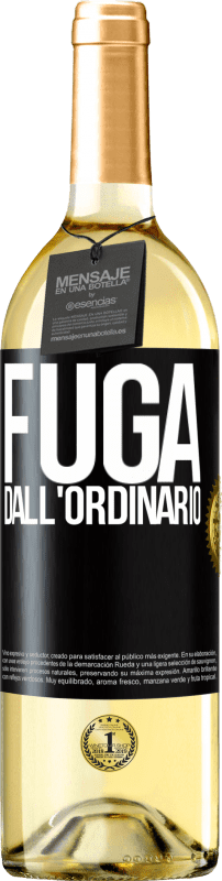 29,95 € Spedizione Gratuita | Vino bianco Edizione WHITE Fuga dall'ordinario Etichetta Nera. Etichetta personalizzabile Vino giovane Raccogliere 2025 Verdejo