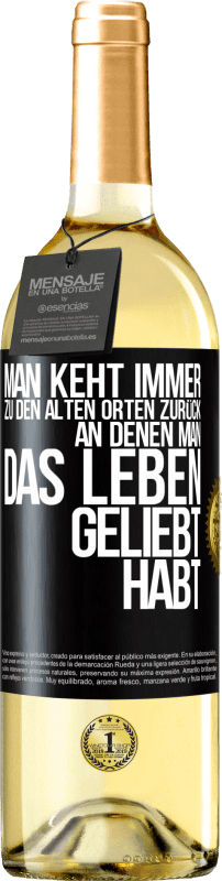 «Man keht immer zu den alten Orten zurück, an denen man das Leben geliebt habt» WHITE Ausgabe