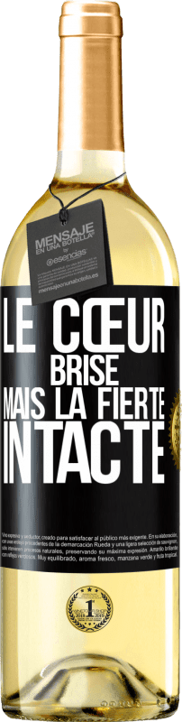 29,95 € Envoi gratuit | Vin blanc Édition WHITE Le cœur brisé. Mais la fierté intacte Étiquette Noire. Étiquette personnalisable Vin jeune Récolte 2025 Verdejo