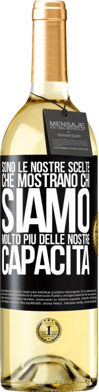 29,95 € | Vino bianco Edizione WHITE Sono le nostre scelte che mostrano chi siamo, molto più delle nostre capacità Etichetta Nera. Etichetta personalizzabile Vino giovane Raccogliere 2024 Verdejo