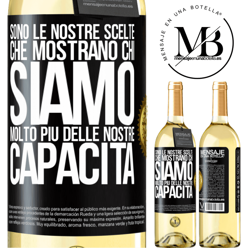 29,95 € Spedizione Gratuita | Vino bianco Edizione WHITE Sono le nostre scelte che mostrano chi siamo, molto più delle nostre capacità Etichetta Nera. Etichetta personalizzabile Vino giovane Raccogliere 2023 Verdejo