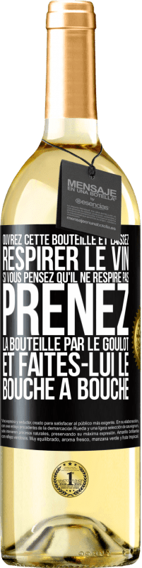 29,95 € Envoi gratuit | Vin blanc Édition WHITE Ouvrez cette bouteille et laissez respirer le vin. Si vous pensez qu'il ne respire pas prenez la bouteille par le goulot et fait Étiquette Noire. Étiquette personnalisable Vin jeune Récolte 2025 Verdejo