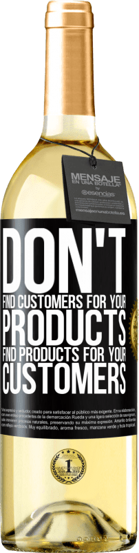 29,95 € | White Wine WHITE Edition Don't find customers for your products, find products for your customers Black Label. Customizable label Young wine Harvest 2024 Verdejo