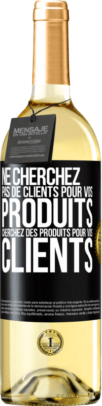 29,95 € | Vin blanc Édition WHITE Ne cherchez pas de clients pour vos produits cherchez des produits pour vos clients Étiquette Noire. Étiquette personnalisable Vin jeune Récolte 2025 Verdejo