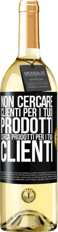29,95 € | Vino bianco Edizione WHITE Non cercare clienti per i tuoi prodotti, cerca prodotti per i tuoi clienti Etichetta Nera. Etichetta personalizzabile Vino giovane Raccogliere 2025 Verdejo