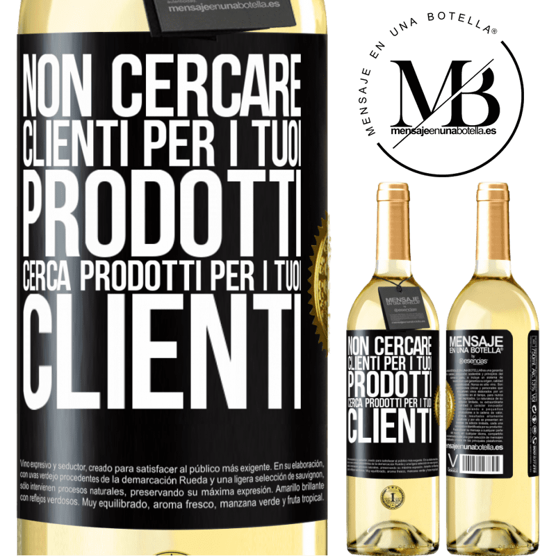 29,95 € Spedizione Gratuita | Vino bianco Edizione WHITE Non cercare clienti per i tuoi prodotti, cerca prodotti per i tuoi clienti Etichetta Nera. Etichetta personalizzabile Vino giovane Raccogliere 2024 Verdejo