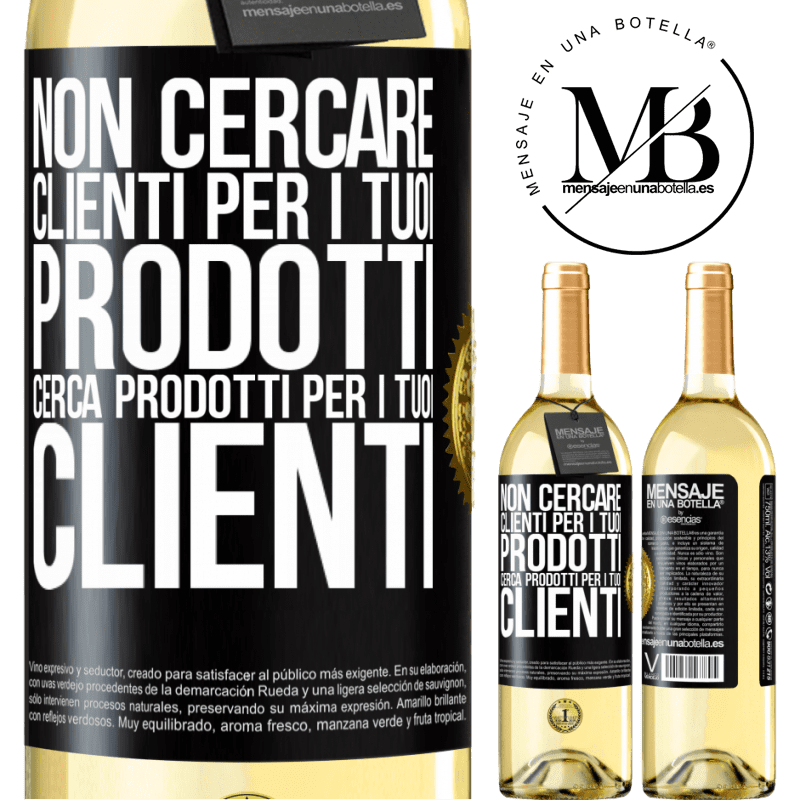 29,95 € Spedizione Gratuita | Vino bianco Edizione WHITE Non cercare clienti per i tuoi prodotti, cerca prodotti per i tuoi clienti Etichetta Nera. Etichetta personalizzabile Vino giovane Raccogliere 2025 Verdejo
