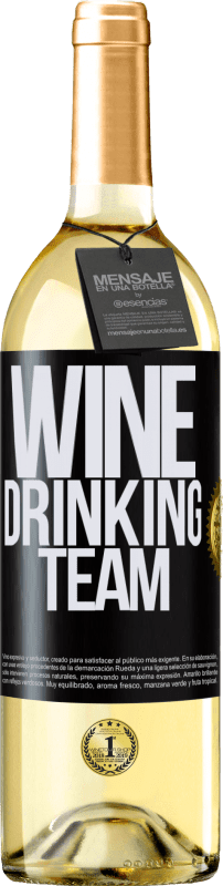 29,95 € | Weißwein WHITE Ausgabe Wine drinking team Schwarzes Etikett. Anpassbares Etikett Junger Wein Ernte 2023 Verdejo