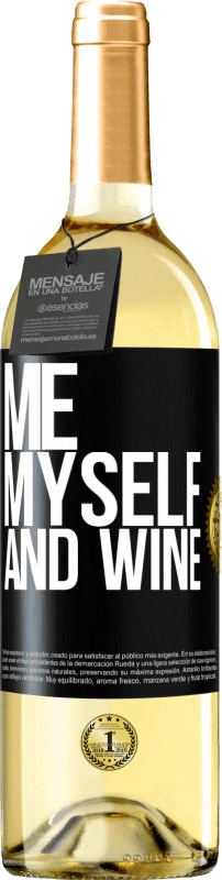 29,95 € | Vino bianco Edizione WHITE Me, myself and wine Etichetta Nera. Etichetta personalizzabile Vino giovane Raccogliere 2023 Verdejo