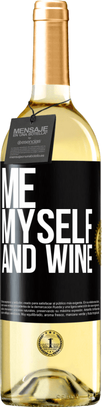 29,95 € | Vino bianco Edizione WHITE Me, myself and wine Etichetta Nera. Etichetta personalizzabile Vino giovane Raccogliere 2024 Verdejo