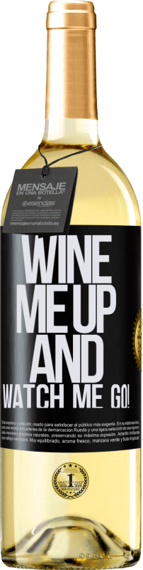 29,95 € | Weißwein WHITE Ausgabe Wine me up and watch me go! Schwarzes Etikett. Anpassbares Etikett Junger Wein Ernte 2023 Verdejo