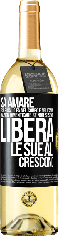 29,95 € | Vino bianco Edizione WHITE Sa amare, e se si dona, lo fa nel corpo e nell'anima. Ma, non dimenticare, se non ti senti libero, le tue ali crescono Etichetta Nera. Etichetta personalizzabile Vino giovane Raccogliere 2024 Verdejo