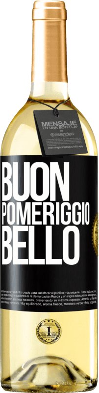 29,95 € | Vino bianco Edizione WHITE Buon pomeriggio, bello Etichetta Nera. Etichetta personalizzabile Vino giovane Raccogliere 2024 Verdejo