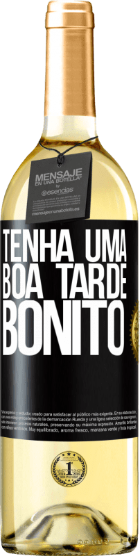 29,95 € | Vinho branco Edição WHITE Tenha uma boa tarde, bonito Etiqueta Preta. Etiqueta personalizável Vinho jovem Colheita 2024 Verdejo