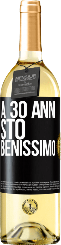 29,95 € | Vino bianco Edizione WHITE A 30 anni, sto benissimo Etichetta Nera. Etichetta personalizzabile Vino giovane Raccogliere 2024 Verdejo