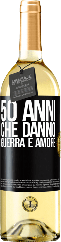 29,95 € | Vino bianco Edizione WHITE 50 anni che danno guerra e amore Etichetta Nera. Etichetta personalizzabile Vino giovane Raccogliere 2025 Verdejo
