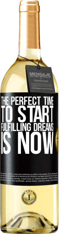 29,95 € | White Wine WHITE Edition The perfect time to start fulfilling dreams is now Black Label. Customizable label Young wine Harvest 2024 Verdejo