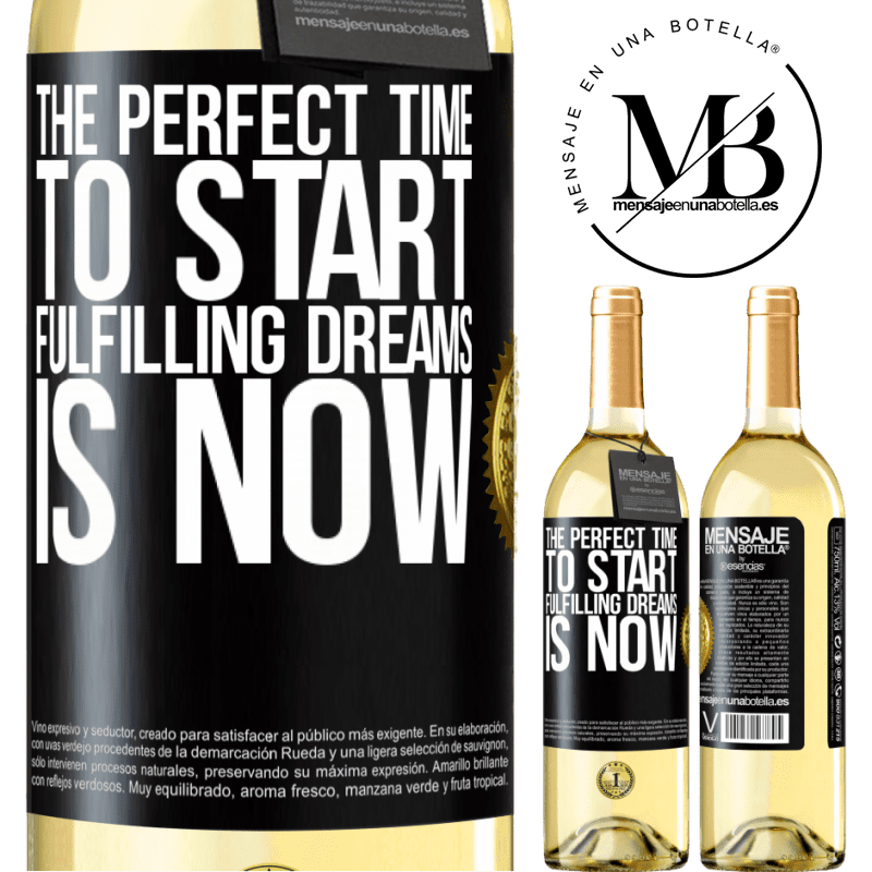 29,95 € Free Shipping | White Wine WHITE Edition The perfect time to start fulfilling dreams is now Black Label. Customizable label Young wine Harvest 2022 Verdejo
