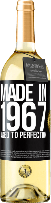 29,95 € Free Shipping | White Wine WHITE Edition Made in 1967. Aged to perfection Black Label. Customizable label Young wine Harvest 2024 Verdejo