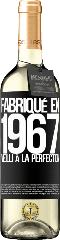 29,95 € Envoi gratuit | Vin blanc Édition WHITE Fabriqué en 1967. Vieilli à la perfection Étiquette Noire. Étiquette personnalisable Vin jeune Récolte 2022 Verdejo