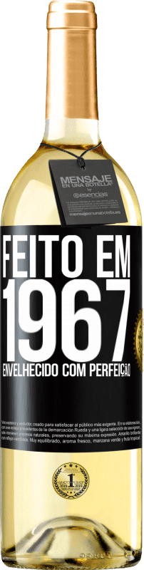 29,95 € | Vinho branco Edição WHITE Feito em 1967. Envelhecido com perfeição Etiqueta Preta. Etiqueta personalizável Vinho jovem Colheita 2023 Verdejo