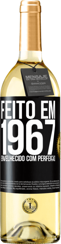 29,95 € | Vinho branco Edição WHITE Feito em 1967. Envelhecido com perfeição Etiqueta Preta. Etiqueta personalizável Vinho jovem Colheita 2024 Verdejo