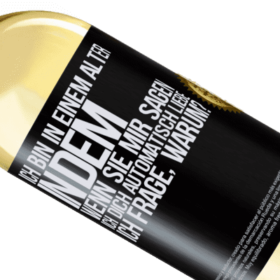 Einzigartige und Persönliche Ausdrücke. «Ich bin in einem Alter in dem ich automatisch frage, wenn sie mir sagen ich libe dich, wofür?» WHITE Ausgabe