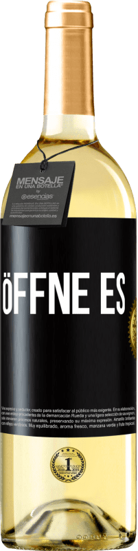 29,95 € | Weißwein WHITE Ausgabe Öffne es Schwarzes Etikett. Anpassbares Etikett Junger Wein Ernte 2024 Verdejo