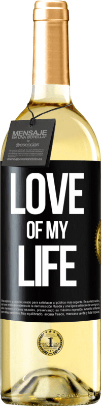 29,95 € | White Wine WHITE Edition Love of my life Black Label. Customizable label Young wine Harvest 2024 Verdejo