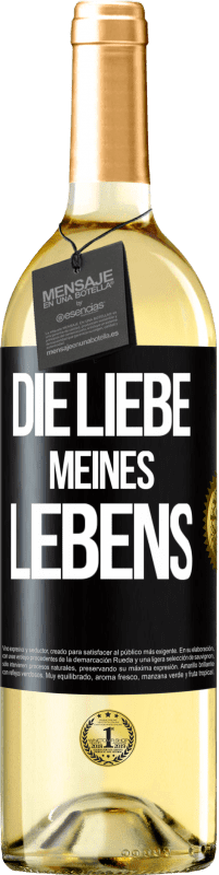 29,95 € | Weißwein WHITE Ausgabe Die Liebe meines Lebens Schwarzes Etikett. Anpassbares Etikett Junger Wein Ernte 2023 Verdejo