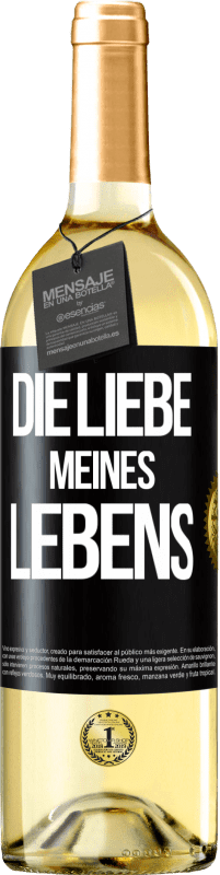 29,95 € | Weißwein WHITE Ausgabe Die Liebe meines Lebens Schwarzes Etikett. Anpassbares Etikett Junger Wein Ernte 2024 Verdejo