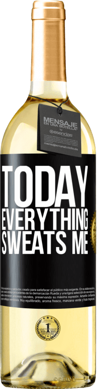 29,95 € | White Wine WHITE Edition Today everything sweats me Black Label. Customizable label Young wine Harvest 2023 Verdejo