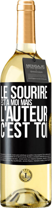 29,95 € Envoi gratuit | Vin blanc Édition WHITE Le sourire est à moi, mais l'auteur c'est toi Étiquette Noire. Étiquette personnalisable Vin jeune Récolte 2025 Verdejo