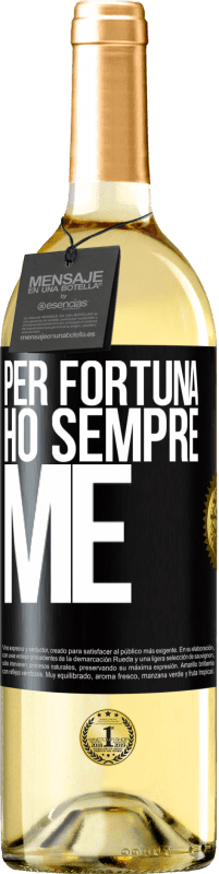 29,95 € | Vino bianco Edizione WHITE Per fortuna ho sempre me Etichetta Nera. Etichetta personalizzabile Vino giovane Raccogliere 2025 Verdejo