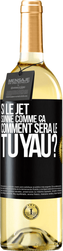 29,95 € | Vin blanc Édition WHITE Si le jet sonne comme ça, comment sera le tuyau? Étiquette Noire. Étiquette personnalisable Vin jeune Récolte 2023 Verdejo