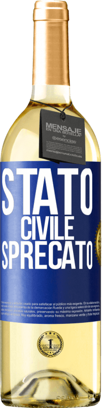 29,95 € | Vino bianco Edizione WHITE Stato civile: sprecato Etichetta Blu. Etichetta personalizzabile Vino giovane Raccogliere 2023 Verdejo