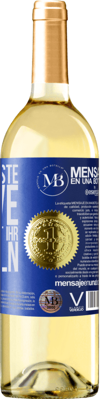 «Die schönste Kurve einer Frau ist ihr Lächeln» WHITE Ausgabe