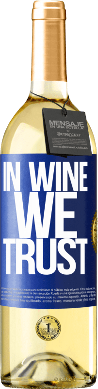 29,95 € | Vino bianco Edizione WHITE in wine we trust Etichetta Blu. Etichetta personalizzabile Vino giovane Raccogliere 2024 Verdejo