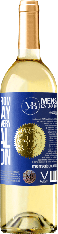 «Keep away from day to day. Open only on a very special occasion» WHITE Edition
