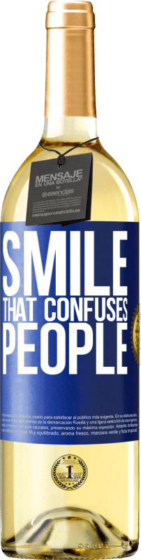 29,95 € | White Wine WHITE Edition Smile, that confuses people Blue Label. Customizable label Young wine Harvest 2024 Verdejo