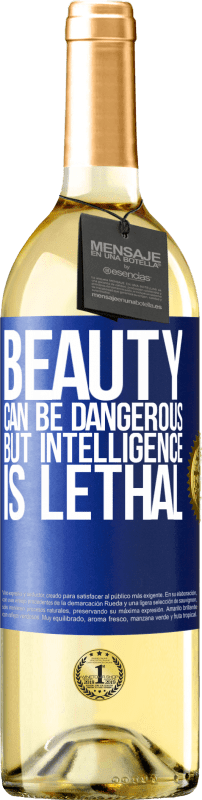 29,95 € | White Wine WHITE Edition Beauty can be dangerous, but intelligence is lethal Blue Label. Customizable label Young wine Harvest 2025 Verdejo