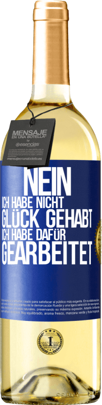 «Nein, ich habe nicht Glück gehabt. Ich habe dafür gearbeitet» WHITE Ausgabe