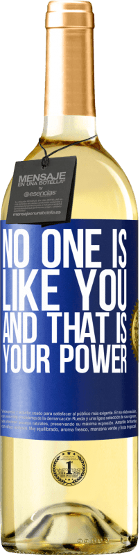 29,95 € | White Wine WHITE Edition No one is like you, and that is your power Blue Label. Customizable label Young wine Harvest 2024 Verdejo