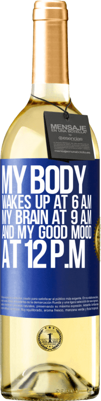 «My body wakes up at 6 a.m. My brain at 9 a.m. and my good mood at 12 p.m» WHITE Edition
