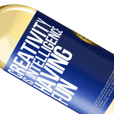 Unique & Personal Expressions. «Creativity is intelligence having fun» WHITE Edition