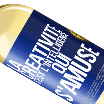 Expressions Uniques et Personnelles. «La créativité c'est l'intelligence qui s'amuse» Édition WHITE